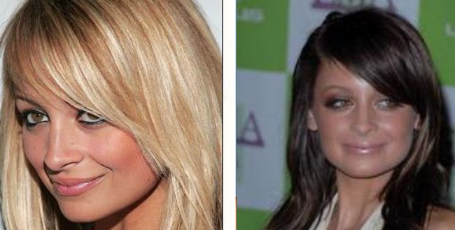 Celebrity Blonde to Brunette Makeovers